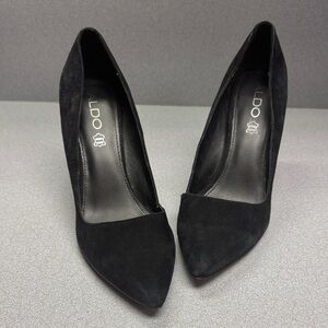 ALDO Black Suede Heels